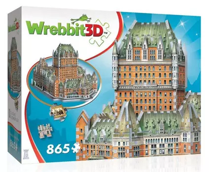 3D пазл Реббит, Le Chteau Frontenac, 865 шт. Wrebbit
