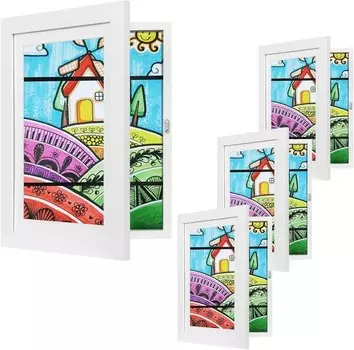 3D Рамка для фотографий EUGAD Bryshere (4 шт), белый