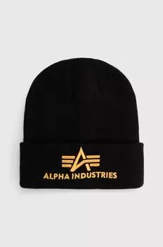 3D шапка-бини Alpha Industries, черный