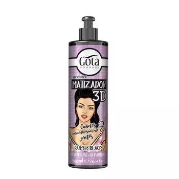3D Супер Черный Усилитель Цвета Волос 300 мл Gota Dourada