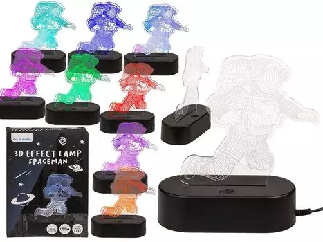 3D-свет, космонавт, ок. Out of the blue, мультиколор