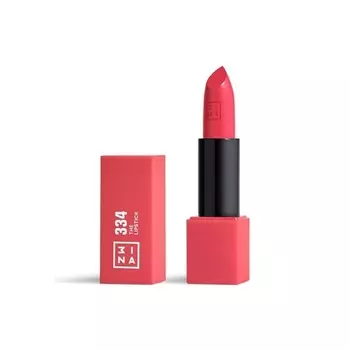 3INA Makeup The Lipstick 334 Ярко-розовая матовая губная помада с витамином Е и маслом ши Стойкий высокопигментированный крем с ванильным ароматом Веганский продукт Не тестируется на животных