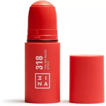3INA MAKEUP The No Rules Stick 318 Коралловые румяна в стике Матовые с гиалуроновой кислотой Кремовые румяна для естественного результата Веганский продукт Не тестируется на животных 1 шт