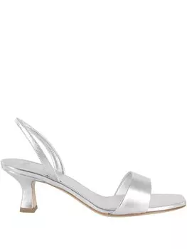 3juin босоножки с эффектом металлик, серебряный