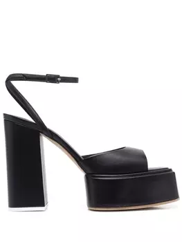 3juin босоножки с пряжками, черный