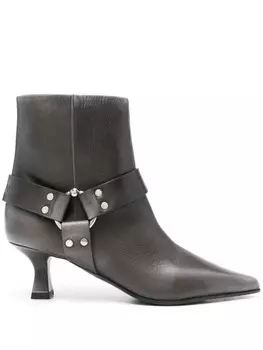 3juin ботинки с тисненым логотипом, высота 60 мм, серый