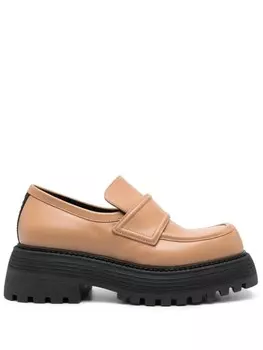 3juin массивные лоферы, коричневый