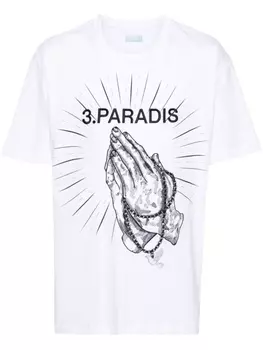 3Paradis футболка Praying Hands, белый