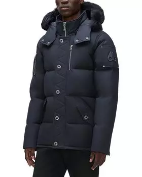 3Q Парка с капюшоном и отделкой из овечьей шерсти Moose Knuckles, мультиколор