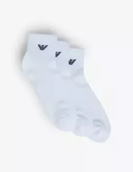 3р короткие носки Emporio Armani, белый