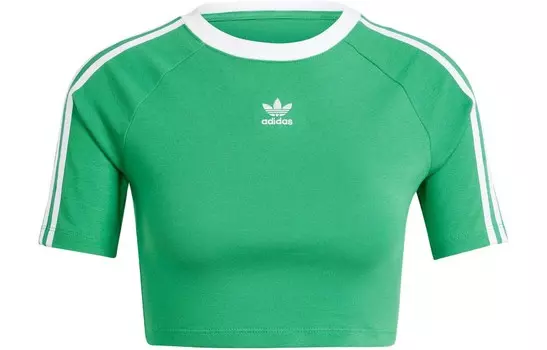 3S Футболка женская зеленая Adidas Originals
