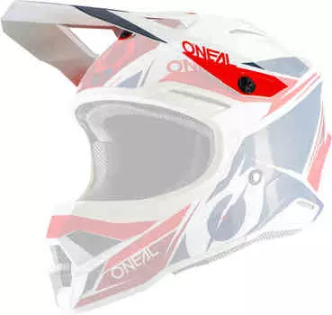 3Series Пик шлема звездной пыли Oneal, белый/красный
