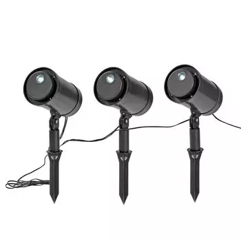 3x светодиодный прожектор с мотивом, прожектор, Рождественская звезда, падающая звезда, стена дома DS Produkte