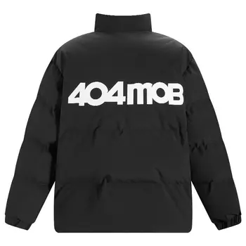 404MOB GANG Стеганая куртка унисекс, Черный