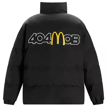 404MOB GANG Стеганая куртка унисекс, Черный