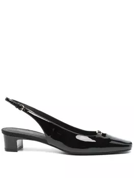 40-миллиметровые вырезные туфли Ferragamo, черный