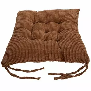 40x40 см, однотонная квадратная мягкая утолщенная подушка для сиденья, подушка с галстуком на стул, домашний декор, розово-красный Stuttg, светло-коричневый