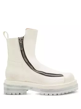 424 ботинки с молниями, белый