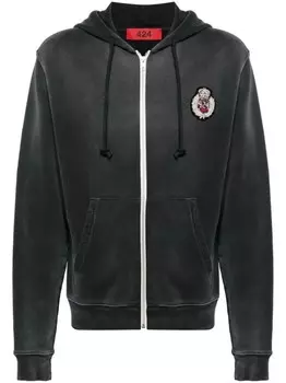 424 худи с логотипом, серый