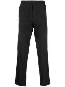 424 легкие спортивные брюки с нашивкой-логотипом, черный