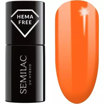 433 Поддерживающий оранжевый УФ-гель-лак для ногтей, 7 мл, Semilac