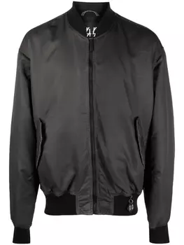 44 LABEL GROUP бомбер с логотипом, серый