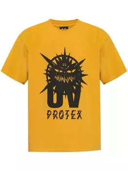 44 LABEL GROUP футболка с принтом, желтый