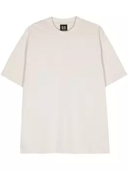 44 LABEL GROUP футболка с вышитым логотипом, нейтральный