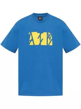 44 LABEL GROUP хлопковая футболка, синий