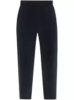 44 LABEL GROUP хлопковые спортивные штаны с вышитым логотипом, черный