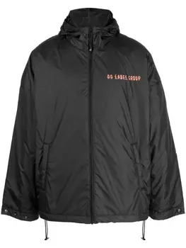 44 LABEL GROUP куртка 44 Glass Heavy Center с капюшоном, черный