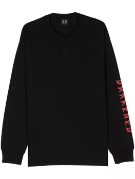 44 LABEL GROUP затемненная футболка, черный