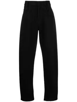 44 LABEL GROUP зауженные джинсы прямого кроя, черный