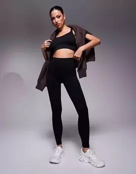 4505 бесшовные спортивные леггинсы с высокой талией, черного цвета