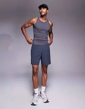 4505 Icon бесшовный жилет в рубчик облегающего кроя, антрацитовый цвет