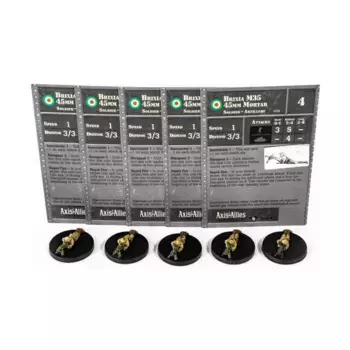 45-мм миномет Brixia M35 (C) x5, Axis & Allies - Collectible Miniatures Game - Contested Skies Singles