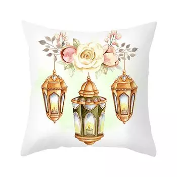 45x45 см квадратная наволочка с принтом фонаря и луны, мягкий полиэстер, персиковая кожа, украшение для дивана-кровати, наволочка, чехлы для подушек, товары для вечеринок-I Stuttg