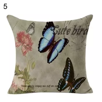 45x45 см квадратный узор бабочки наволочка наволочка домашний декор дивана-5 Stuttg