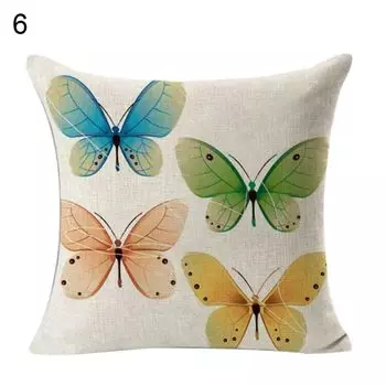 45x45 см квадратный узор бабочки наволочка наволочка домашний декор дивана-6 Stuttg