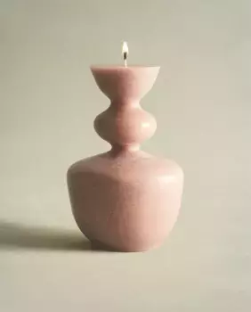 (465 г) ароматическая свеча-подсвечник «Цветочные за пределами» Zara Home, светло-красный