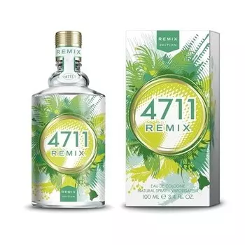 4711 Remix Cologne Green Oasis Eau De Cologne 100ml Natural Spray Vaporisateur