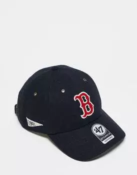 47 Brand – Boston Red Sox – Темно-синяя вельветовая бейсболка