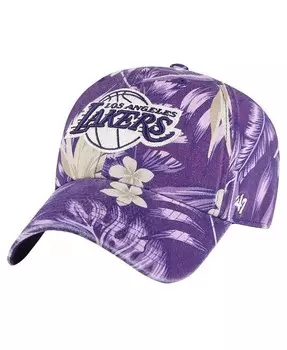 47 брендовая мужская фиолетовая регулируемая шляпа Los Angeles Lakers Tropicalia с цветочным принтом '47 Brand, фиолетовый