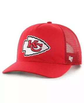 47 брендовая мужская красная регулируемая кепка Kansas City Chiefs с сетчатой навеской для дальнобойщиков '47 Brand, красный