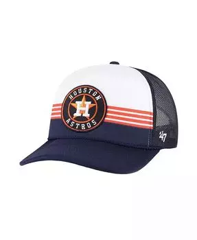 47 брендовая мужская темно-синяя регулируемая шляпа Houston Astros с пеной и сеткой спереди '47 Brand, синий