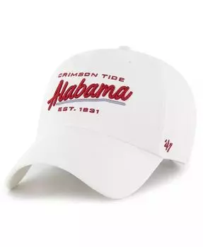 47 брендовая женская белая регулируемая шляпа Alabama Crimson Tide Sidney Clean Up '47 Brand, белый