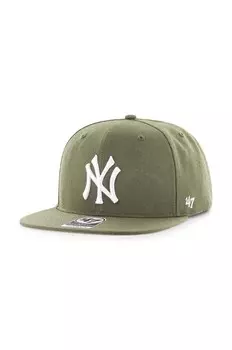 47 фирменная хлопковая кепка MLB New York Yankees с козырьком 47 Brand, зеленый