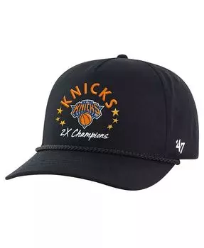 47 Мужская черная регулируемая кепка New York Knicks Champs Global Star Hitch '47 Brand, черный