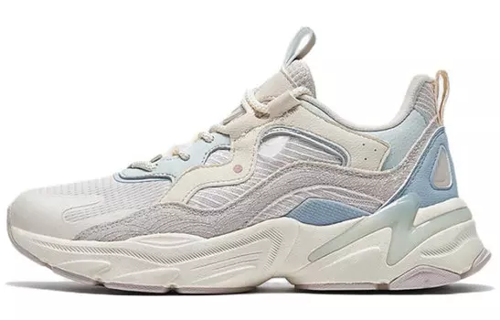 48° Кроссовки Lifestyle женские с низким верхом цвета слоновой кости, пудровый/светло-серый, синий/настояще-серый Xtep