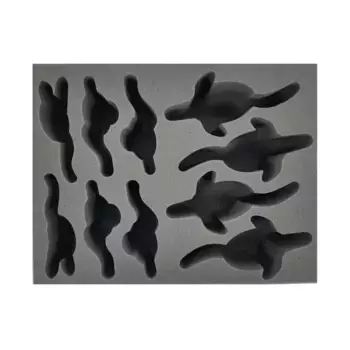 4 1/2-дюймовый армейский поднос — 4 ахелианских аллопекса, 6 ахелианских стражников., Battle Foam - Games Workshop - Warhammer Fantasy - Age of Sigmar